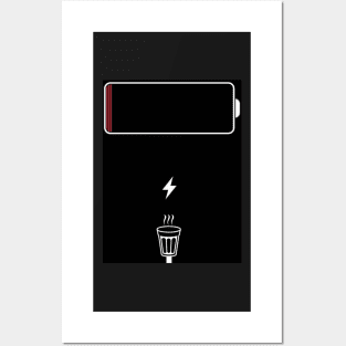 Tea/Coffee For Lightning Fast Charge In Your System/Battery Posters and Art